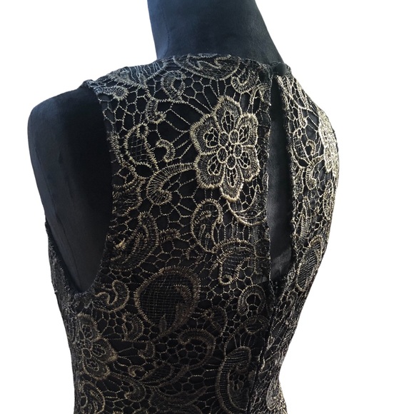 Bisou Bisou Tight Bodycon Little Black Lace Dress size 6 - Picture 2 of 15